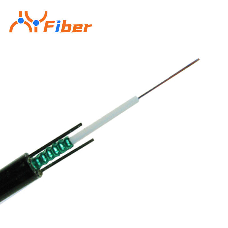 2 Core 12 Core Armored Telecommunication Cable GYXTW-4B1 Central Beam Tube Optical Cable